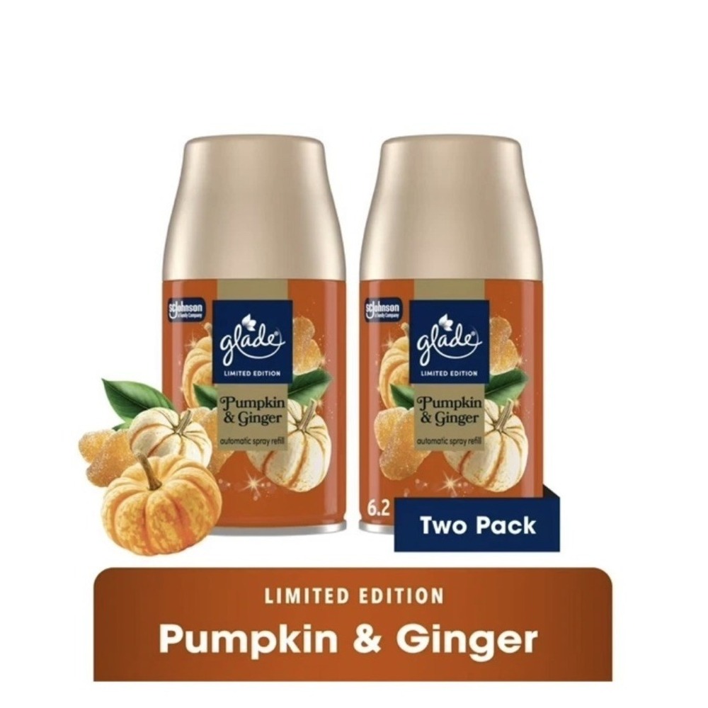 Glade Pumpkin & Ginger Automatic Spray Refills 6.2oz (2 pk) Limited Edition Fall